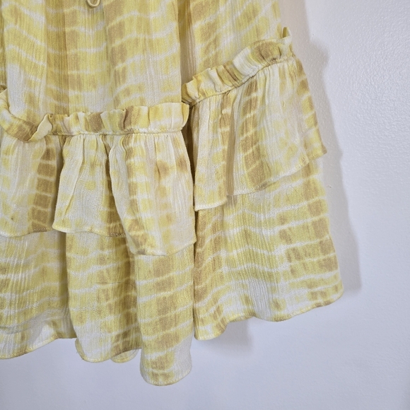 Majorelle Revolve Baker Mini Sun Dress in Yellow Tie Dye XXS Sundress - Picture 5 of 12